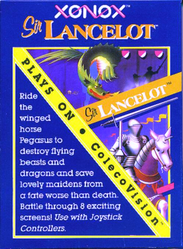Sir Lancelot box art for Colecovision